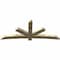 Ekena Millwork Alberta Rough Sawn Timber Gable Bracket, Douglas Fir, 96"W x 40"H x 4"D x 6"F, 10/12 Pitch GBW096X40X0406ALB00RDF - alternate 3